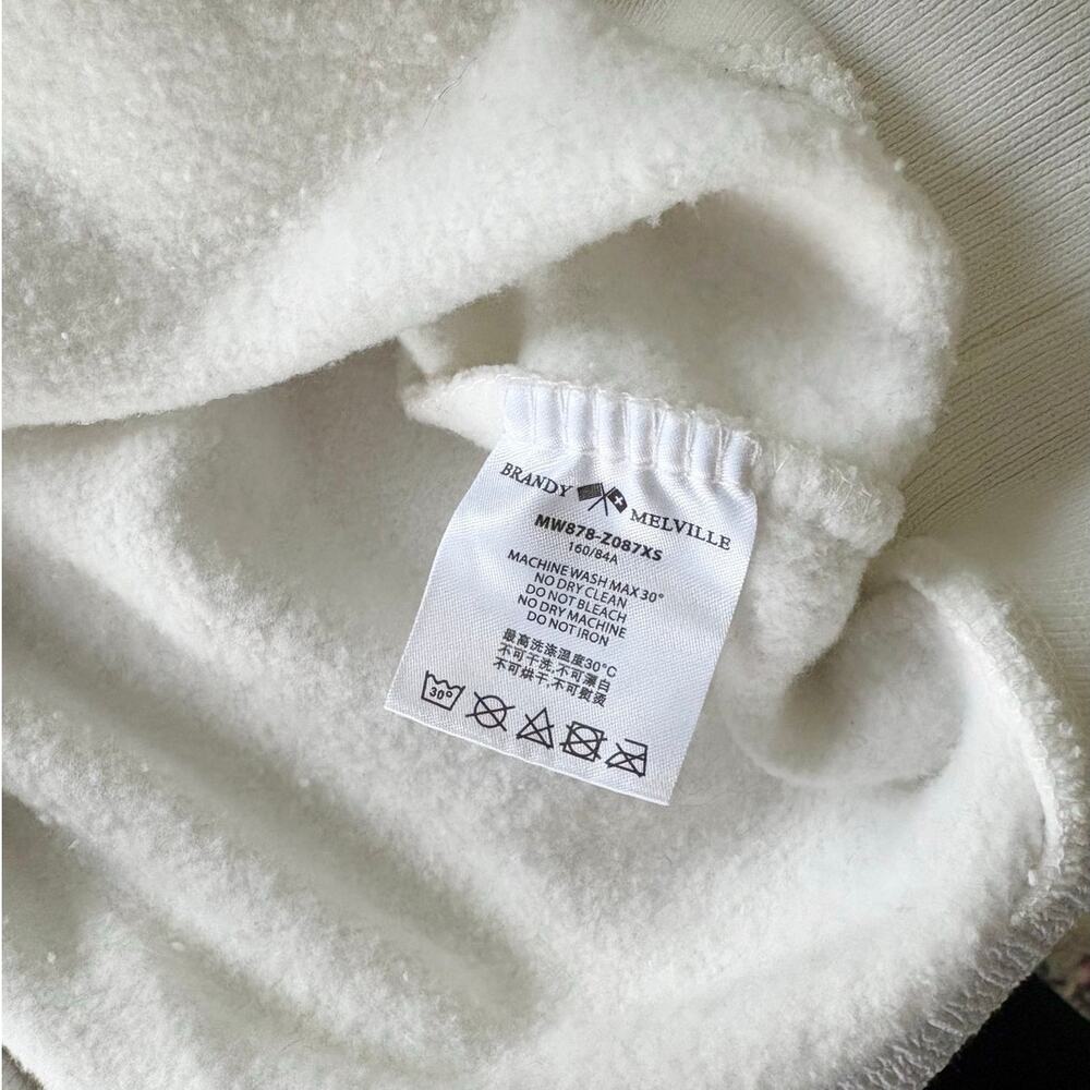 Brandy Melville Missy Kennebunkport 1/4 Zip Sweatshirt OS Oversized - Picture 6 of 7